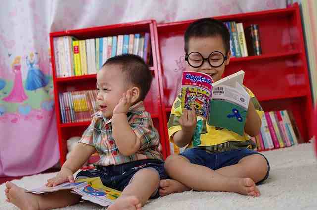 Babies reading